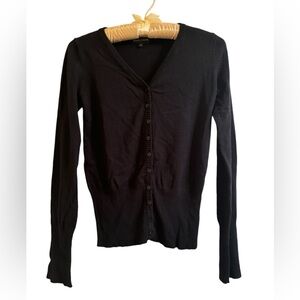 Women’s Button Down Cardigan Sweater Top Size Small Color Black